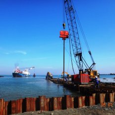 Sheet Pile Driving Using Hydraulic Vibratory Hammer